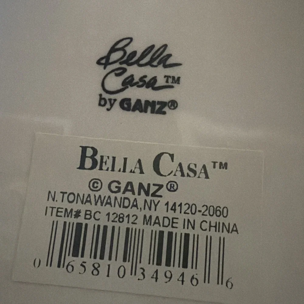 Bella Casa by Ganz Ceramic Teapot Boho Floral Navy Blue BC12812